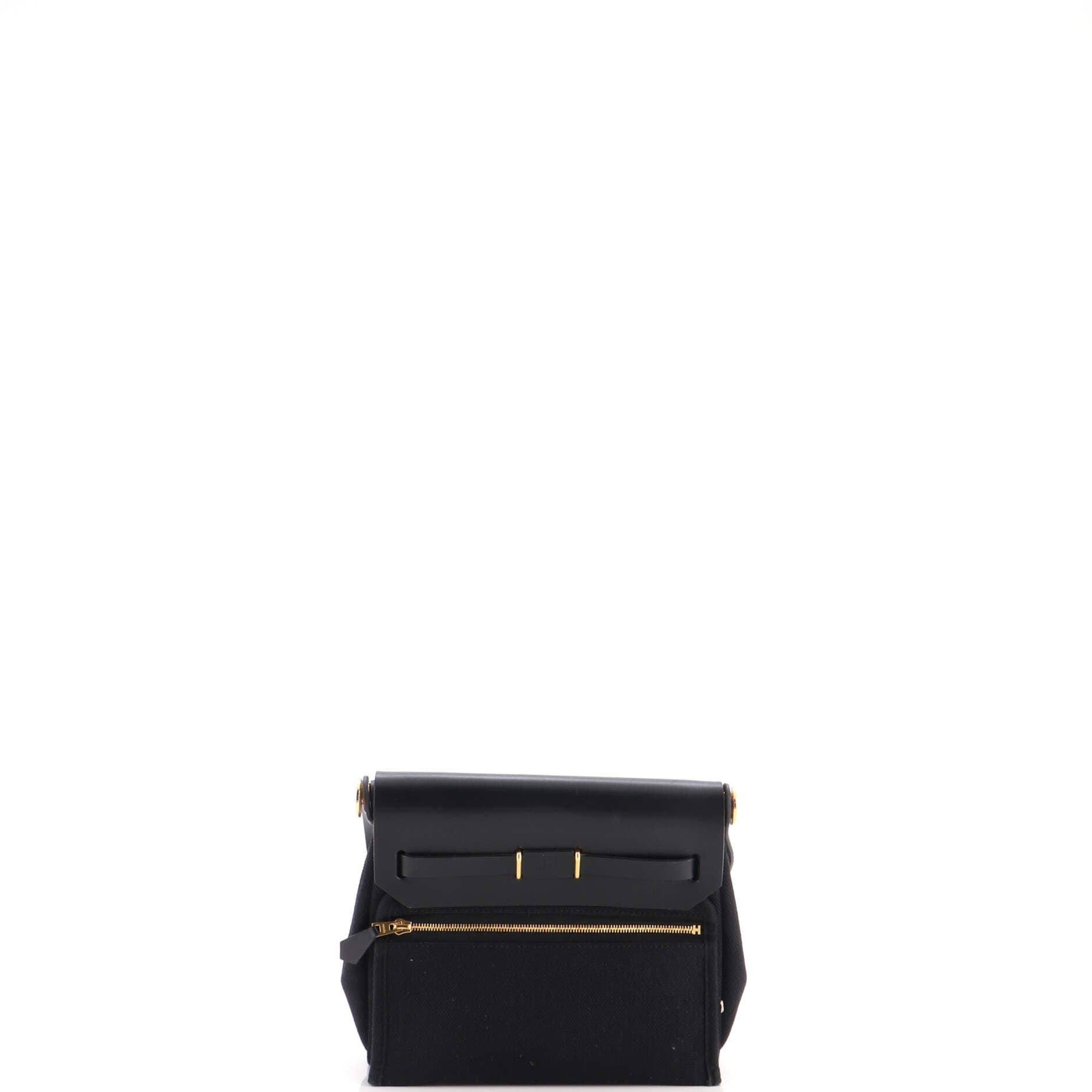 Herbag Zip Toile and Leather 20, Alternate, color, Black