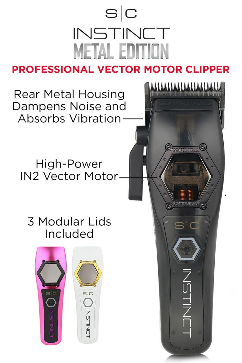Instinct Metal Professional Cordless Hair Clipper, Alternate, color, Black