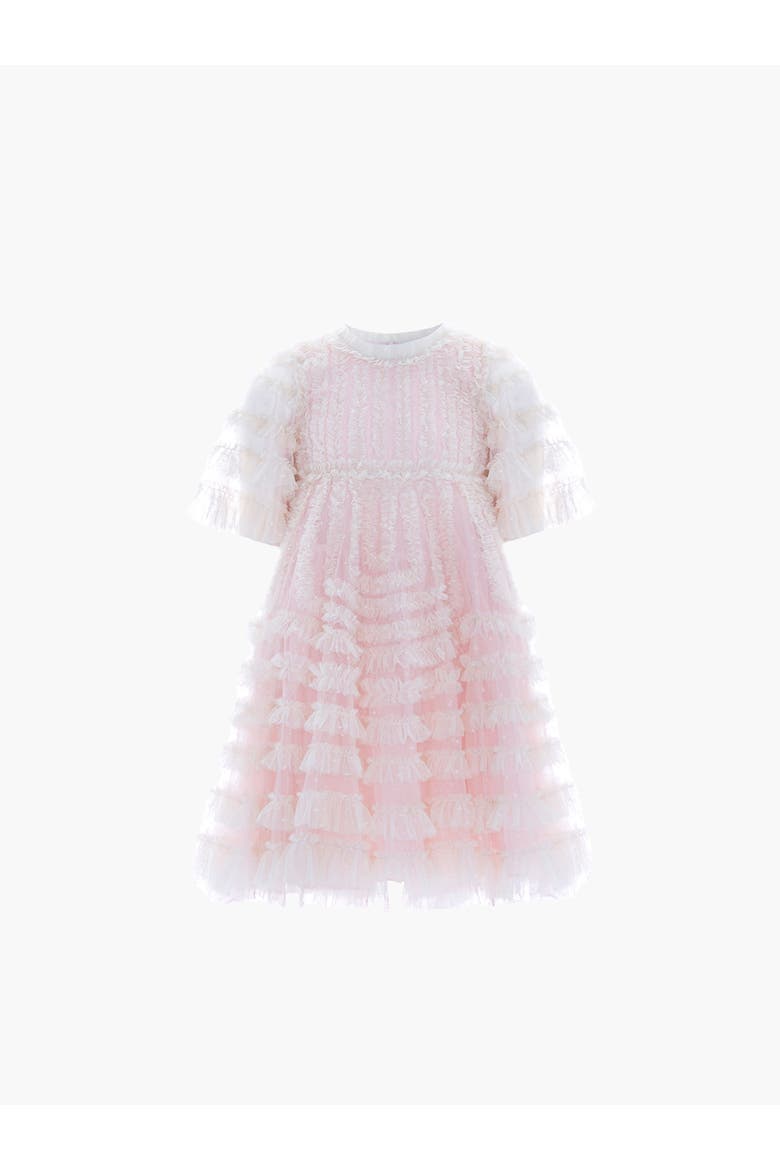 La Vie En Rose Kids Dress, Alternate, color, Peony Pink/Cream