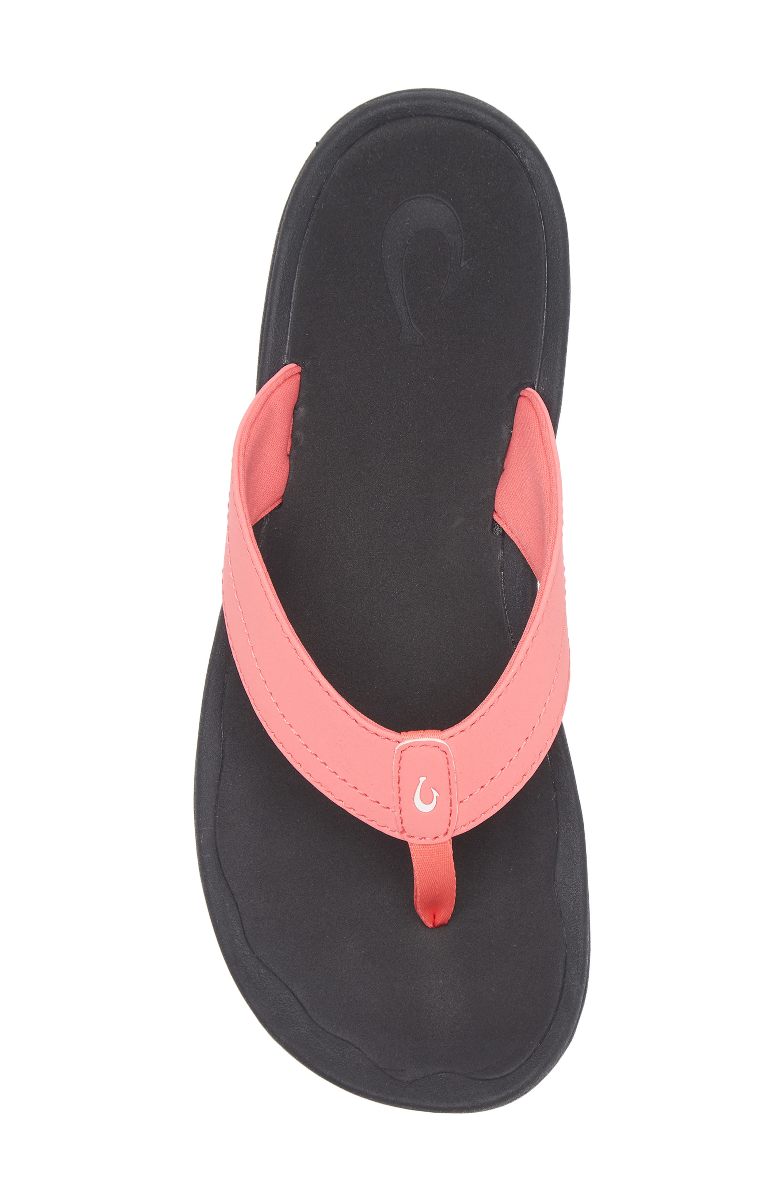 Ohana Flip Flop, Alternate, color, HOT PINK / BLACK