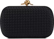 Bottega Veneta Knot Intreccio Satin Minaudière