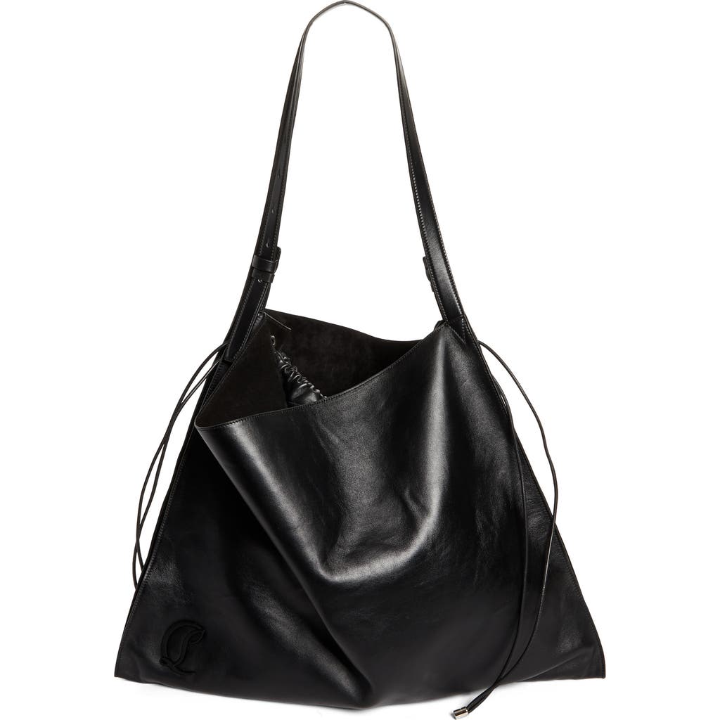 Christian Louboutin Baggy Leather Tote In Black