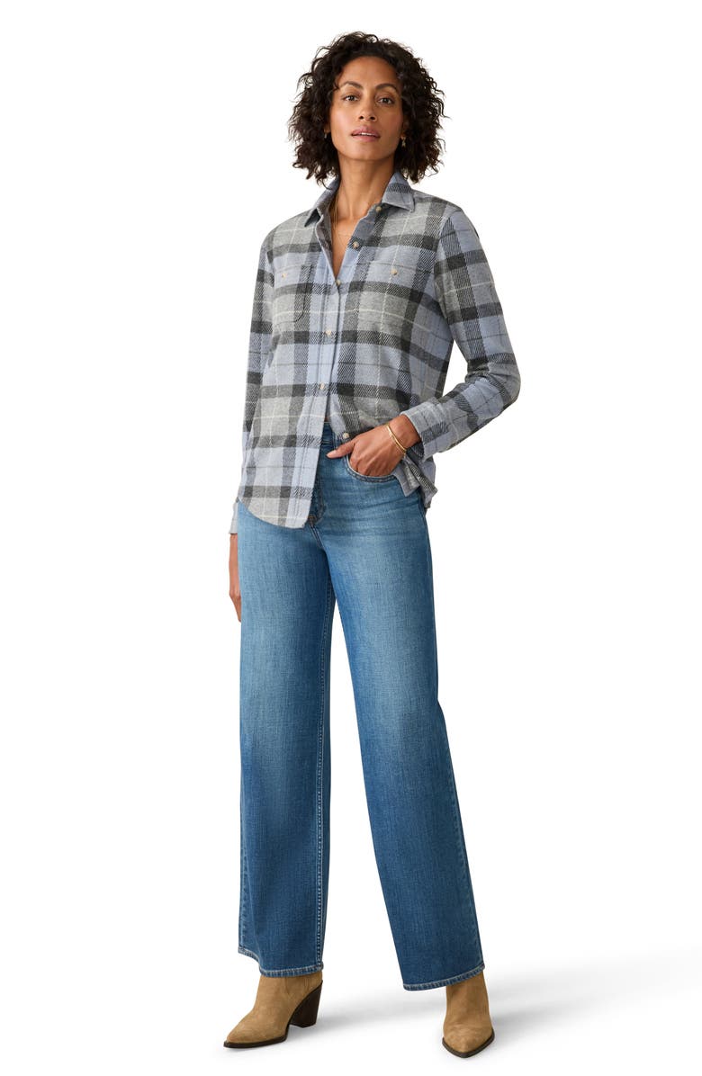 Faherty Legend Plaid Shirt, Alternate, color, True North Plaid