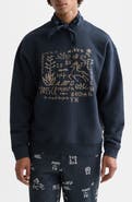 Scotch & Soda Cross-Stitched Artwork Cotton Sweatshirt