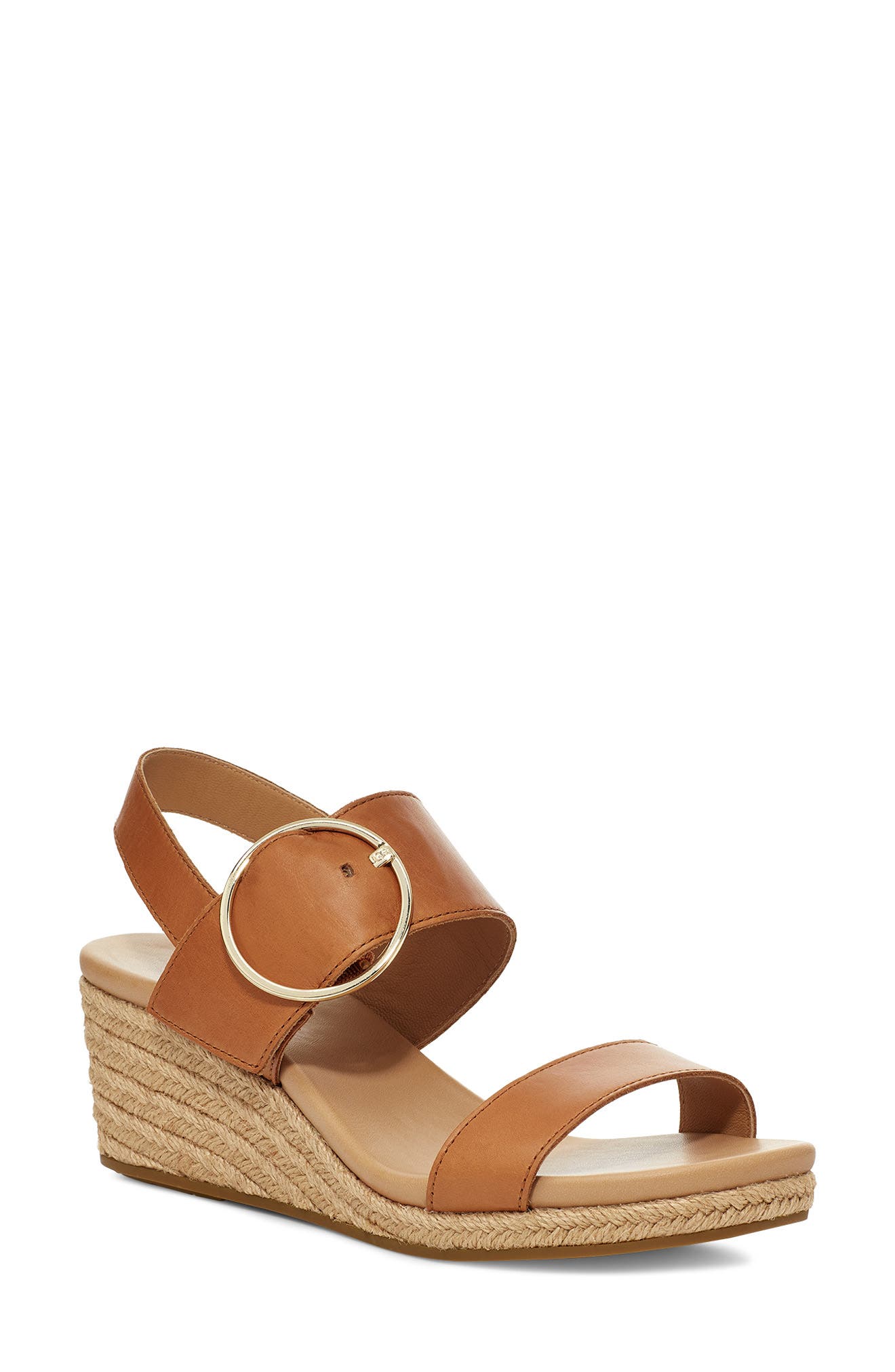 Navee Espadrille Wedge Sandal, Main, color, TAN LEATHER