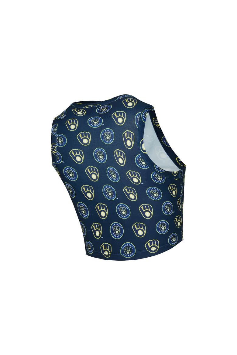 Women's Concepts Sport  Navy Milwaukee Brewers Knit Tank Top & Skort Set, Alternate, color, Navy