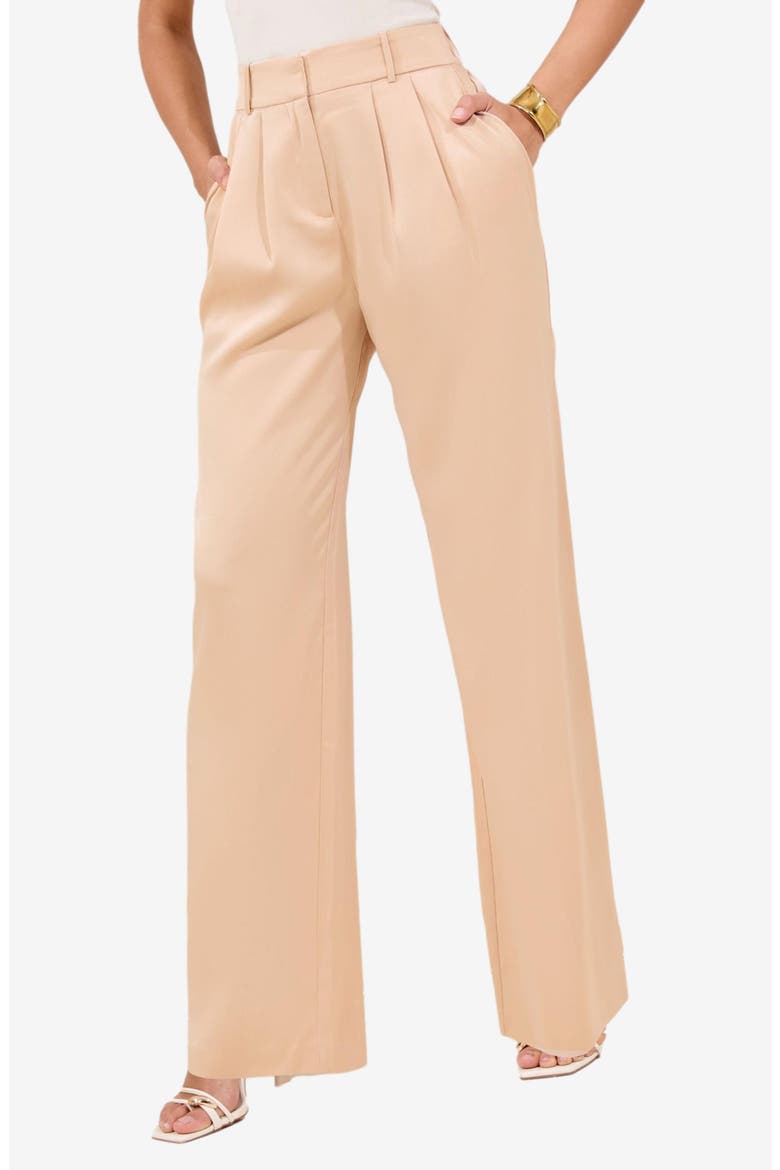 Satin Wide Leg Pants, Main, color, CHAMPAGNE