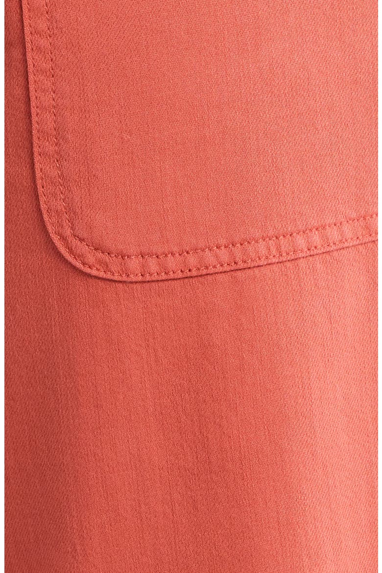 Stride High Waist Crop Wide Leg Utility Pants, Alternate, color, RED CLAY