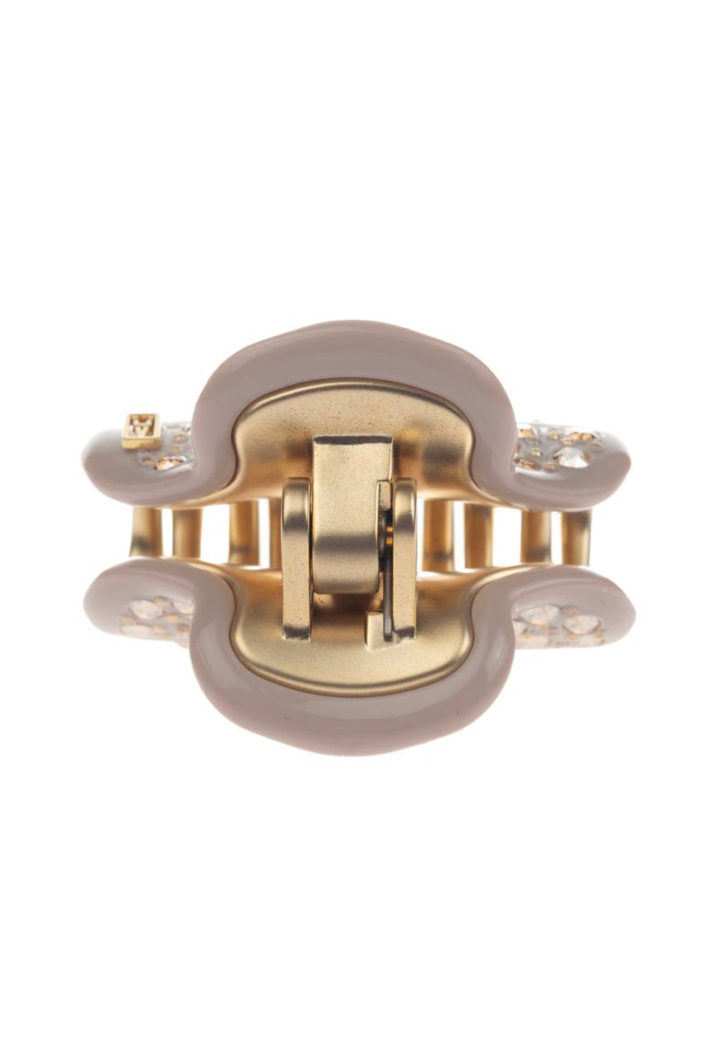 Vendome Crystals Small Hair Clip, Alternate, color, Taupe