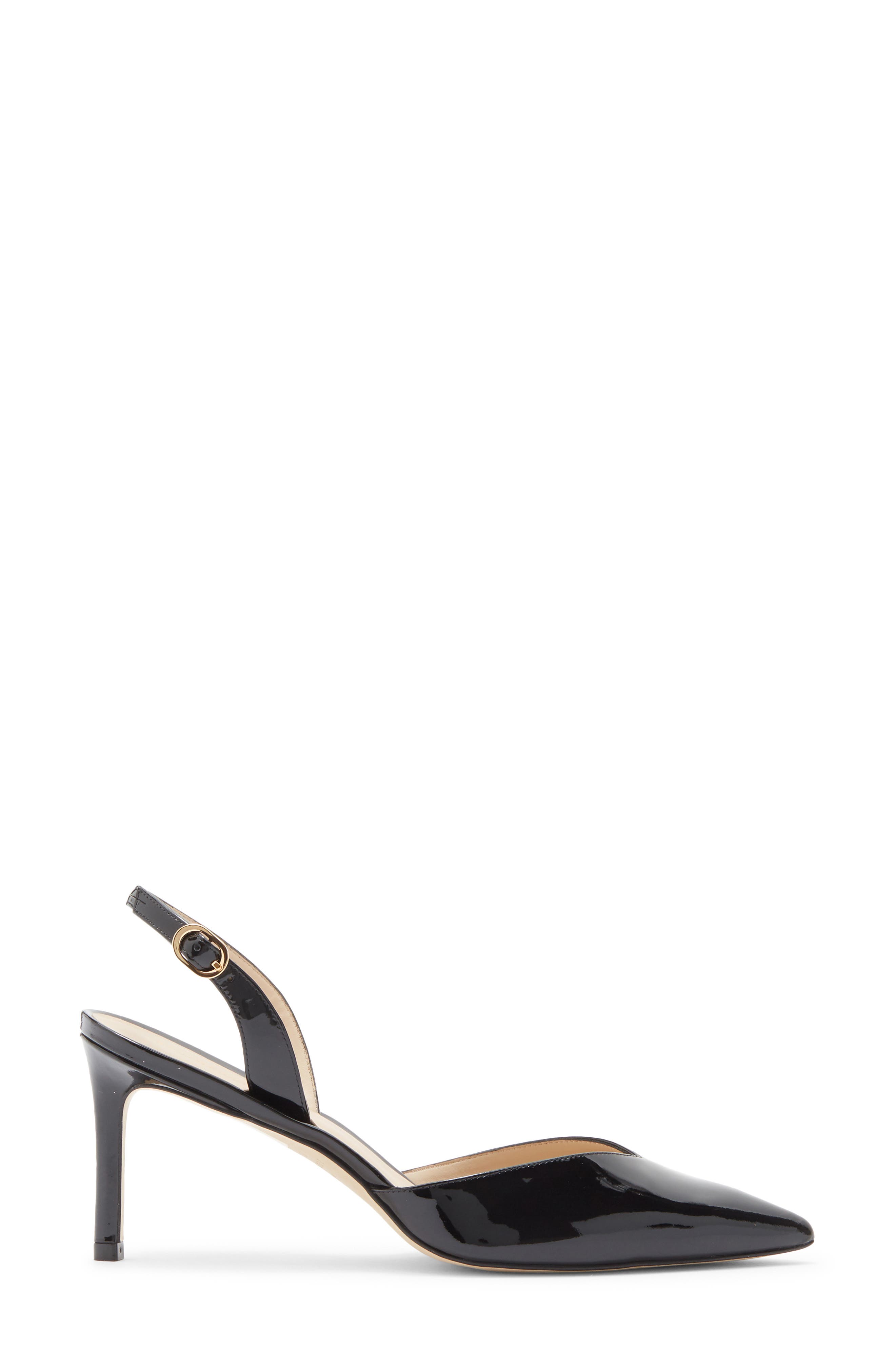 Stuart Weitzman Julia 75 Slingback Pump, Alternate, color, Black