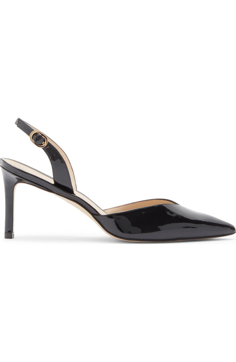 Stuart Weitzman Julia 75 Slingback Pump, Alternate, color, Black
