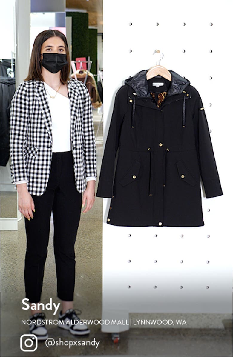 Water Repellent Coat with Quilted Hooded Liner, sales video thumbnail