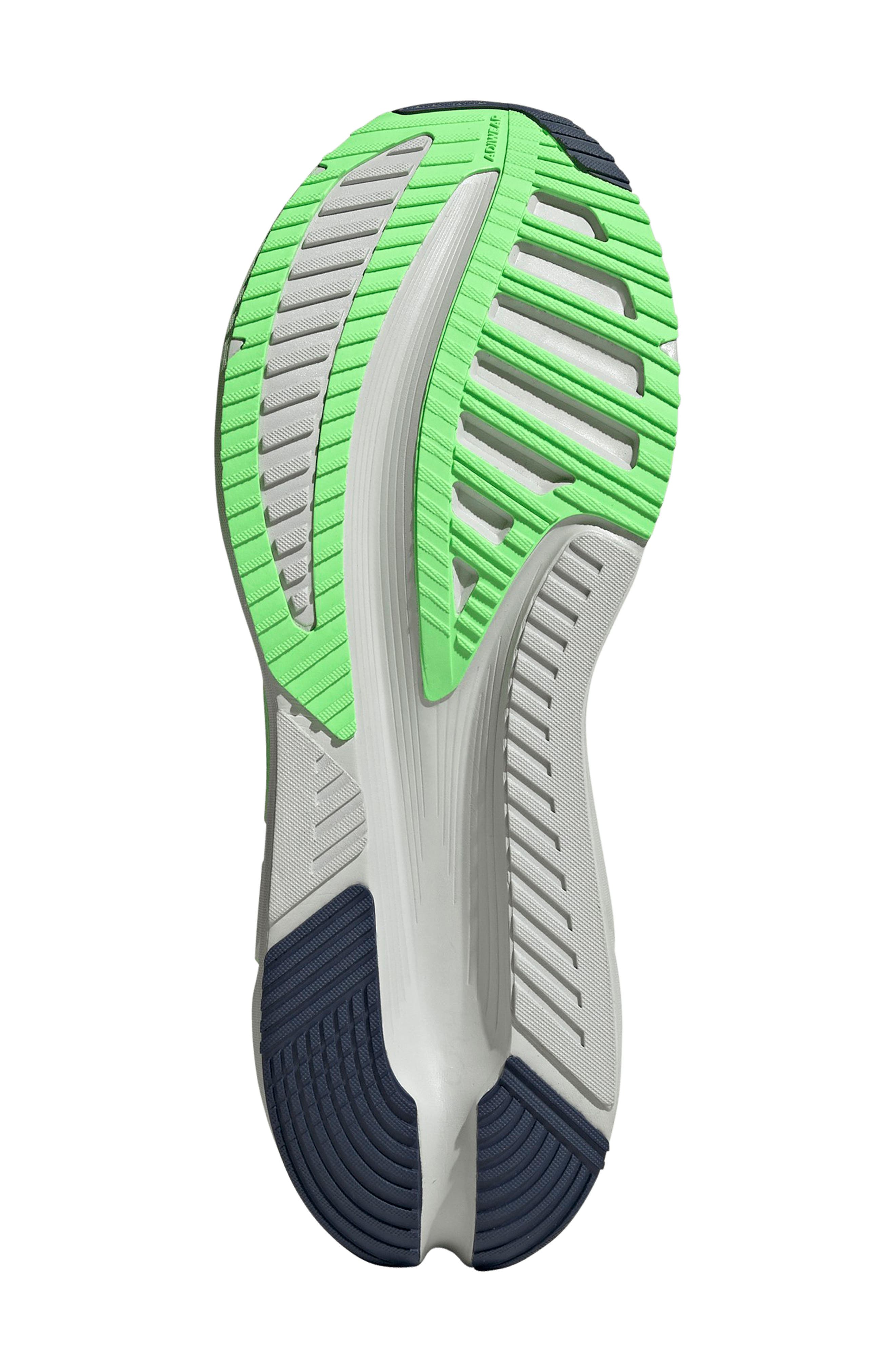 adidas Gender Inclusive Adistar 4 Running Shoe, Alternate, color, White/ Tech Indigo/ Lime Burst