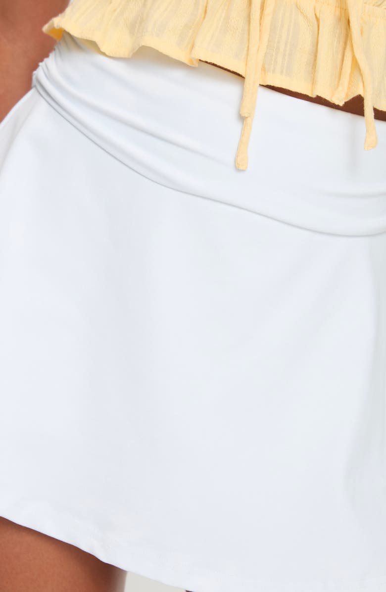 Princess Polly Reema Foldover Waist A-Line Miniskort, Alternate, color, 