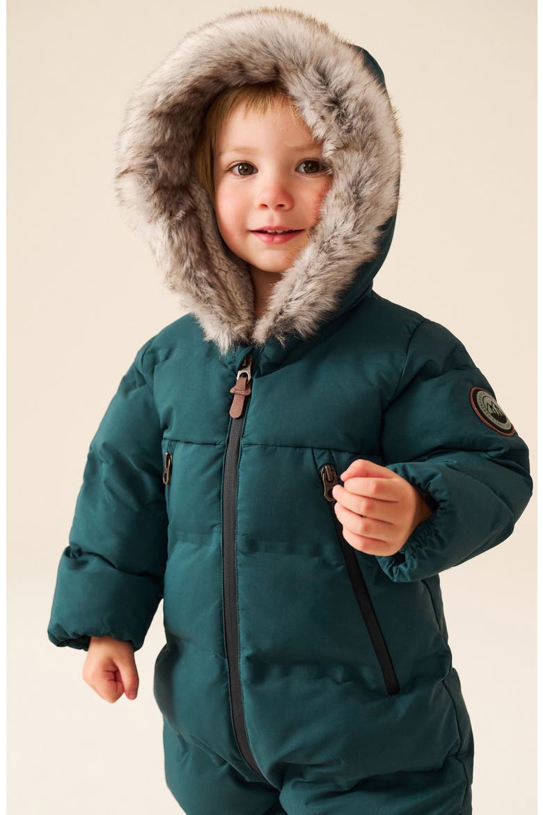 Kids' Padded Hooded Pram, Alternate, color, GREEN