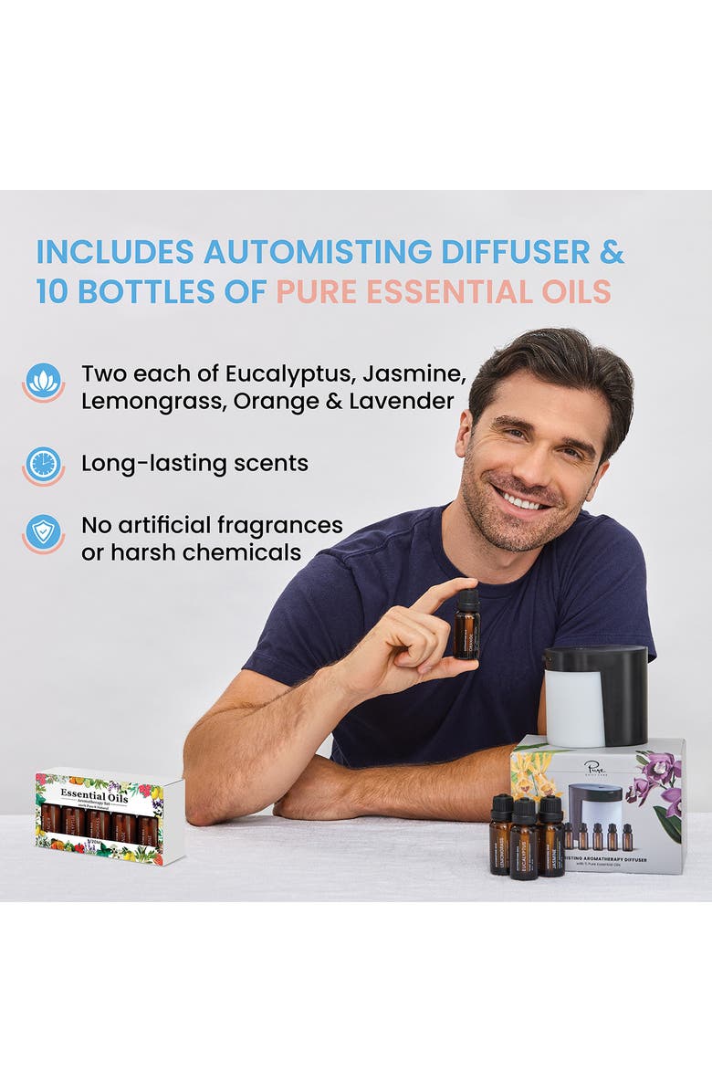 PURE DAILY CARE Waterless Essential Oil Diffuser Set, Alternate, color, 