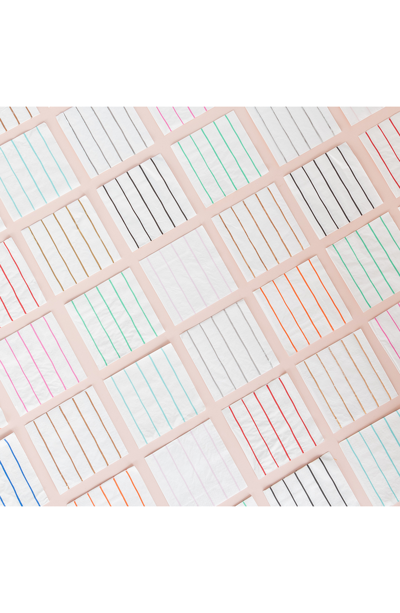 Daydream Society Frenchie Striped Large Napkins, Alternate, color, Ink