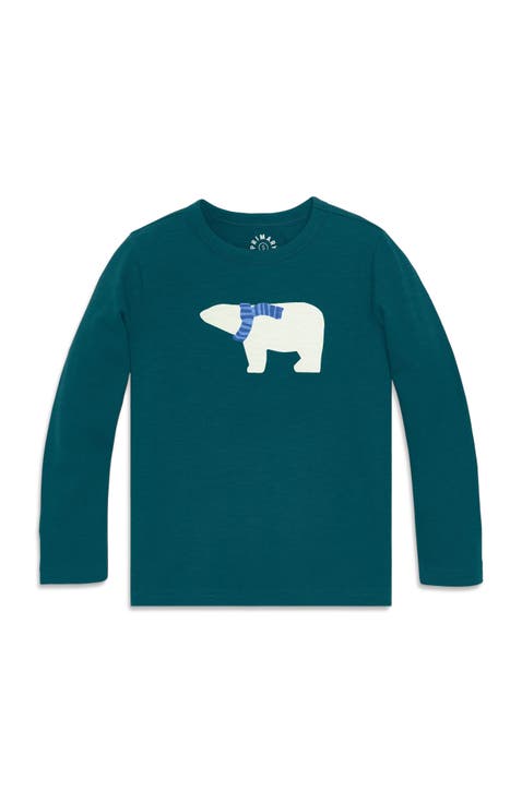 Kids Long Sleeve Polar Bear Tee