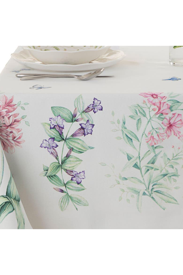 Butterfly Meadow Garden Tablecloth, Alternate, color, Multicolor