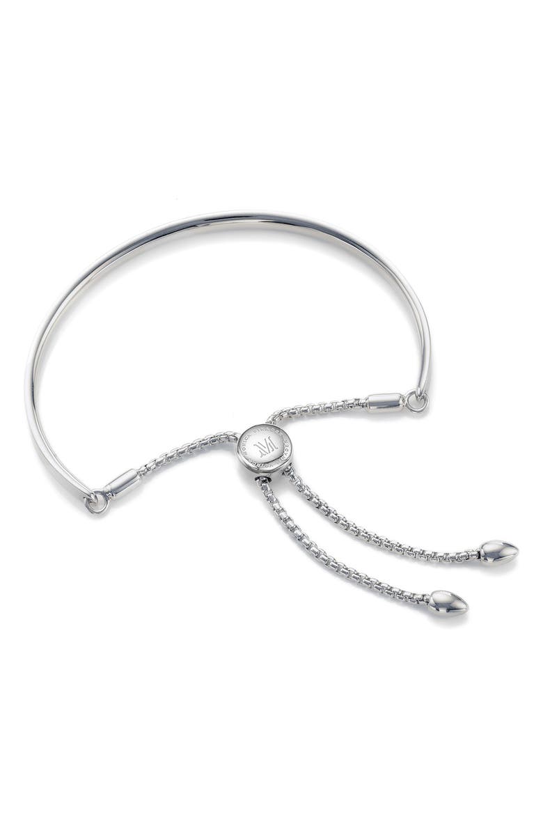 Monica Vinader Fiji Chain Bracelet, Main, color, Silver