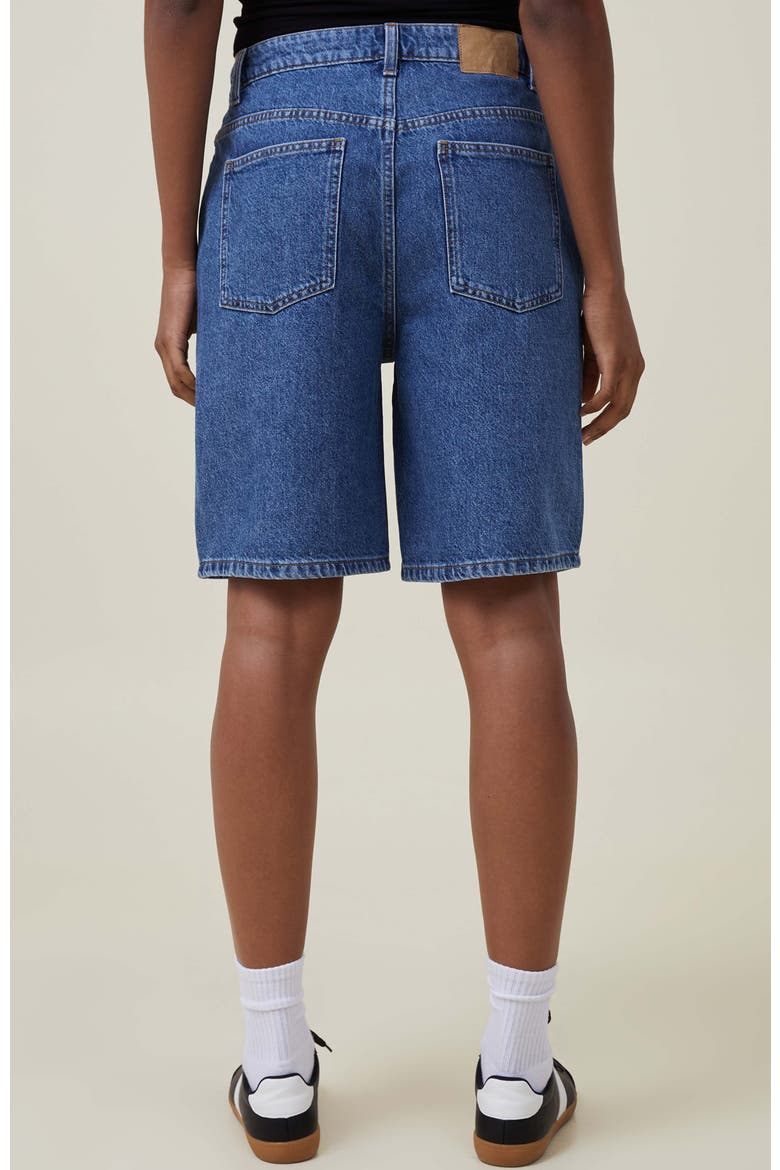 Women's Super Baggy Denim Jort, Alternate, color, Sea Blue