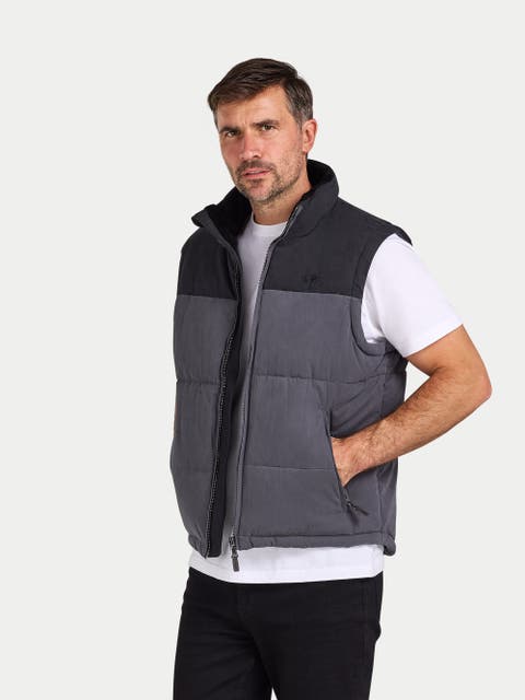 Two Tone Zip Neck Gilet