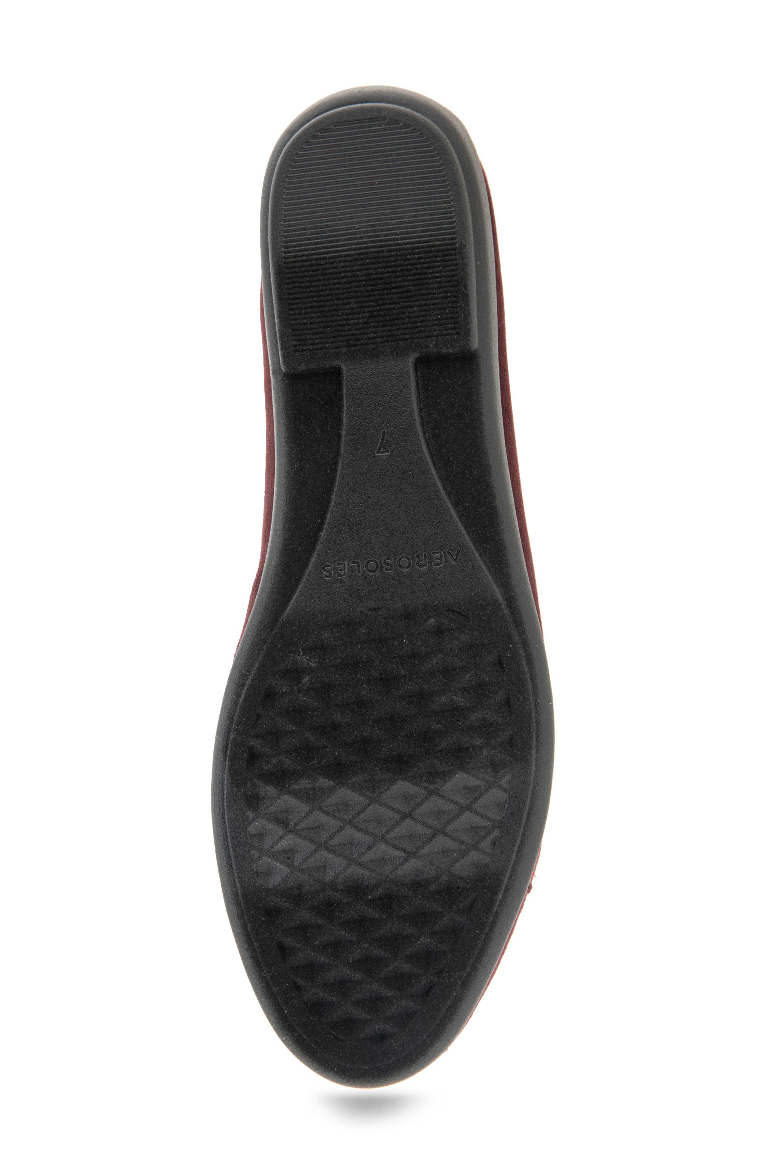 Aerosoles Bentley Ballet Flat, Alternate, color, Fig Faux Suede
