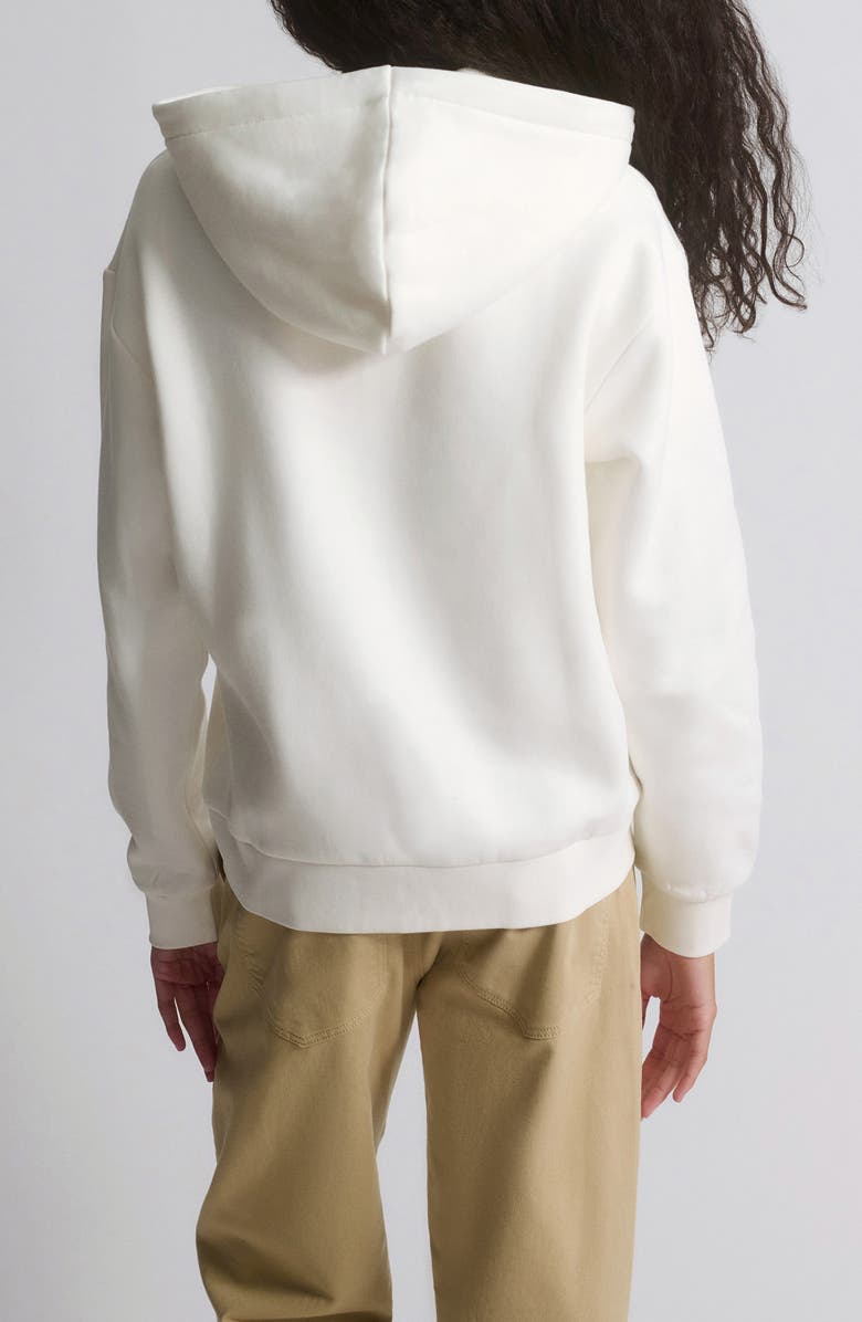 Brooklyn Industries Logo Front Zip Hoodie, Alternate, color, White