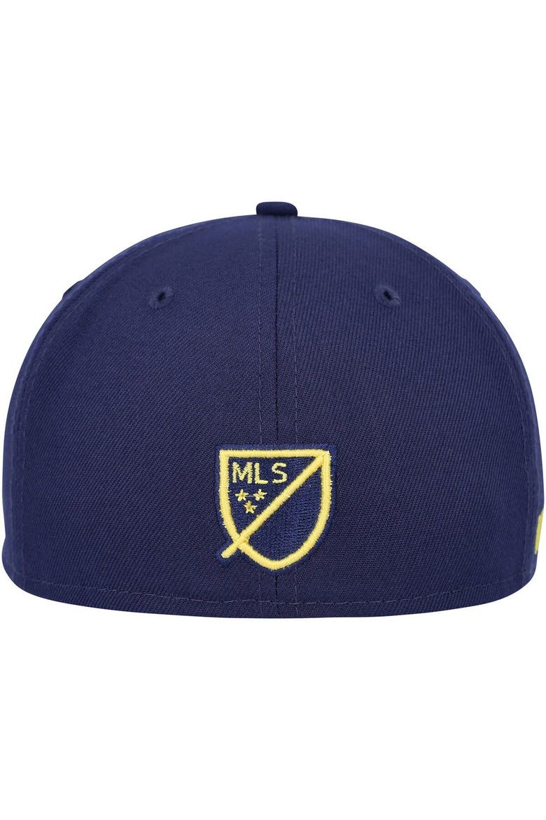 Men's New Era Navy Nashville SC Kick Off 59FIFTY Fitted Hat, Alternate, color, Navy