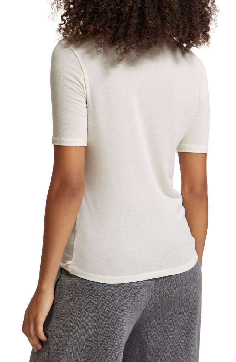 Scotch & Soda Mock Neck Short Sleeve Top, Alternate, color, 