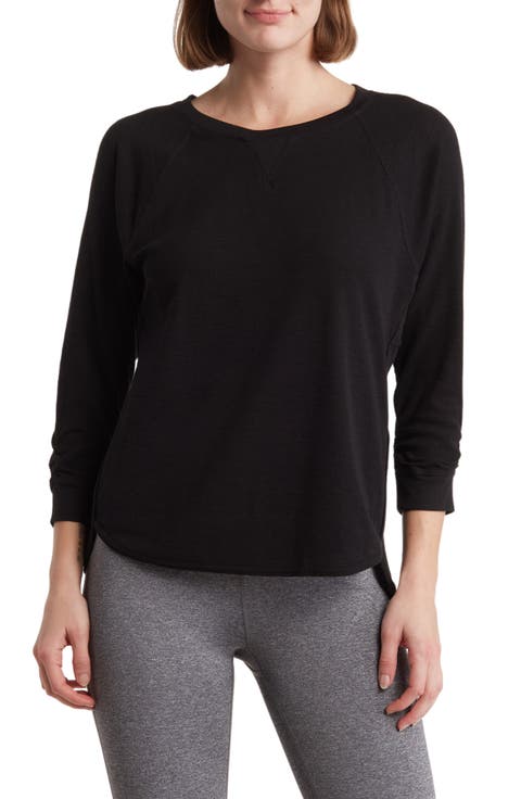 Slub Waffle High-Low T-Shirt