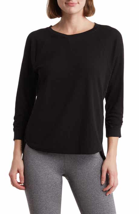 DKNY Slub Waffle High-Low T-Shirt