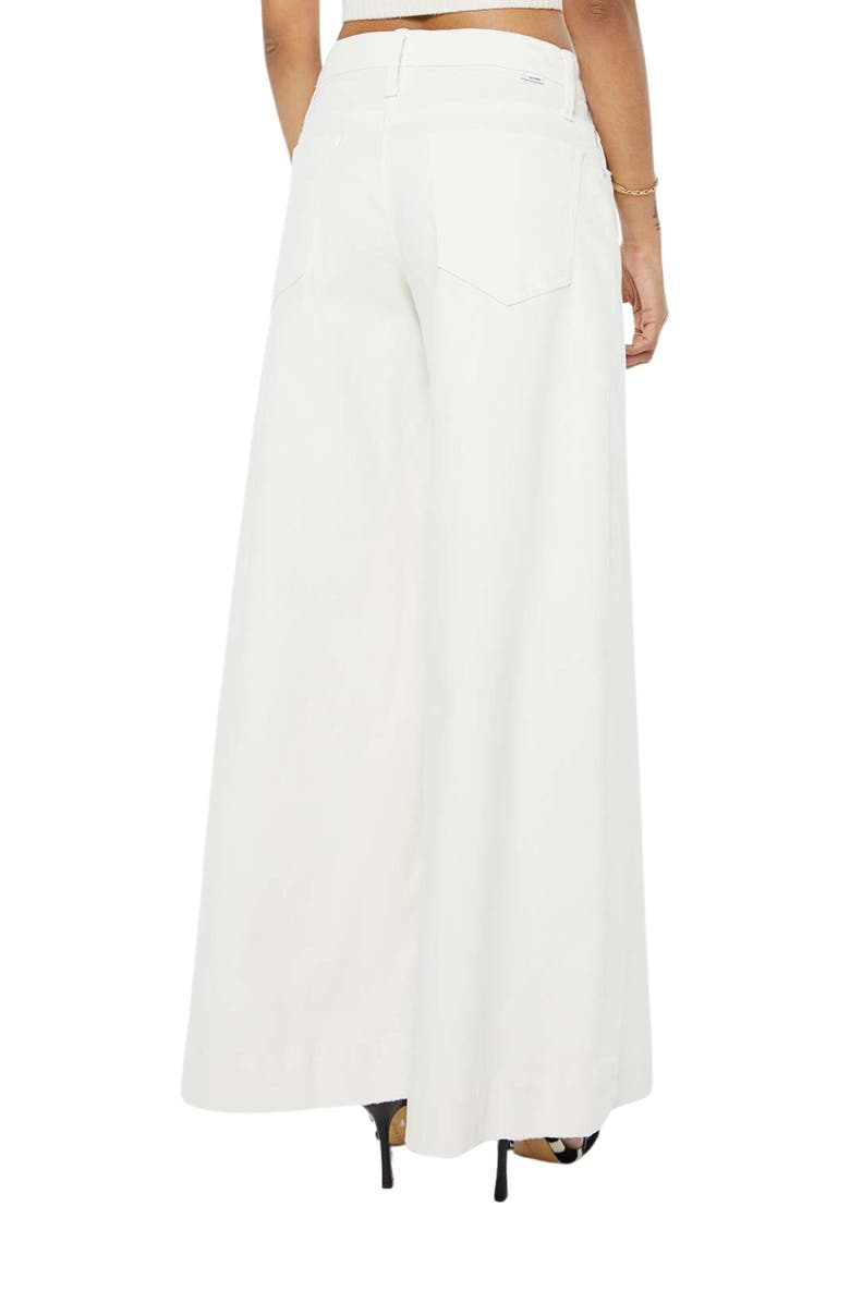 MOTHER Lil Headliner Sneak Wide Leg Jeans, Alternate, color, Cream Puffs