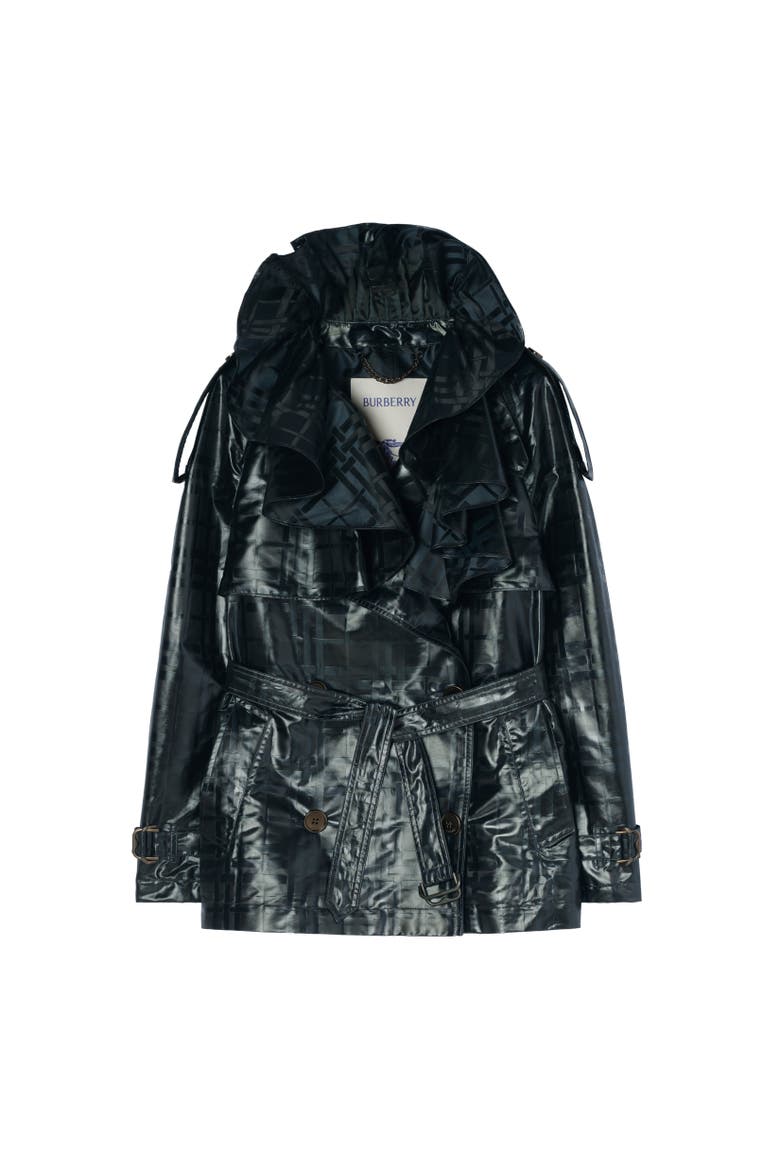 Clare Trench Jacket, Alternate, color, Flint blue