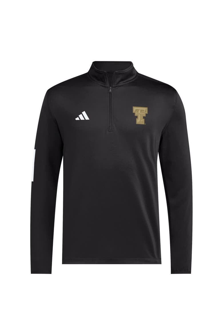 Men's adidas Black Texas Tech Red Raiders Half-Zip Golf Jacket, Alternate, color, Black