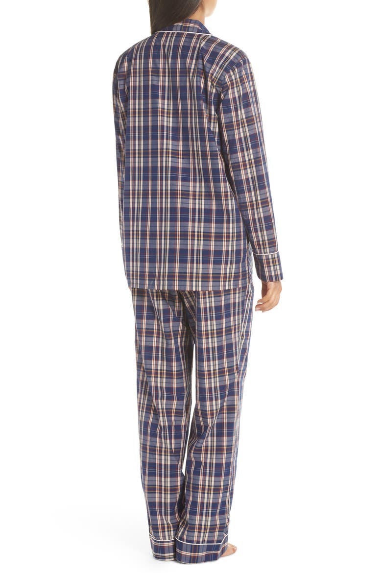 Cotton Pajamas (Nordstrom Exclusive), Alternate, color, PHILIPPA PLAID BLUE MULTI