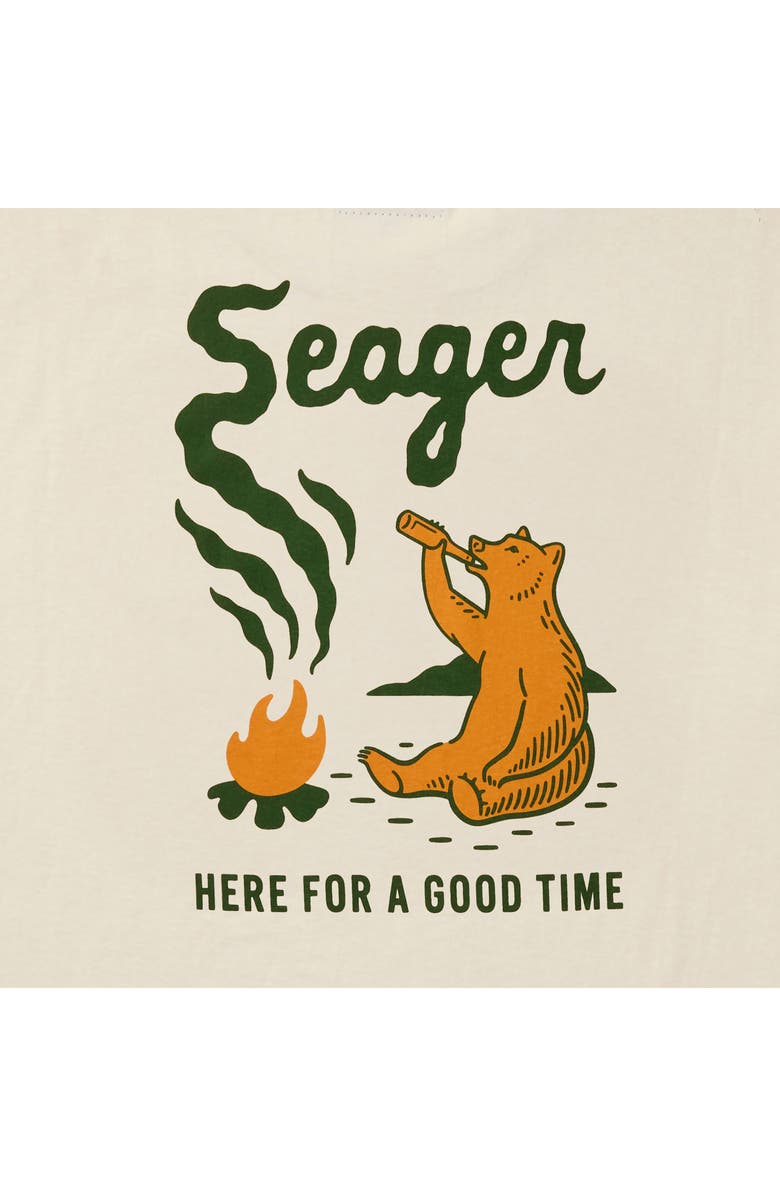 Seager Co Smokey Graphic Print Cotton T-shirt, Alternate, color, Cream