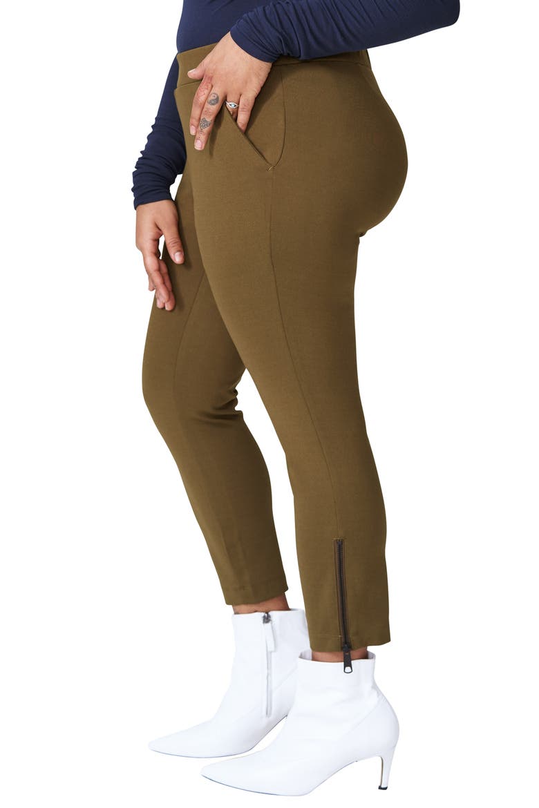 Moro Ponte Skinny Pants, Alternate, color, OLIVE