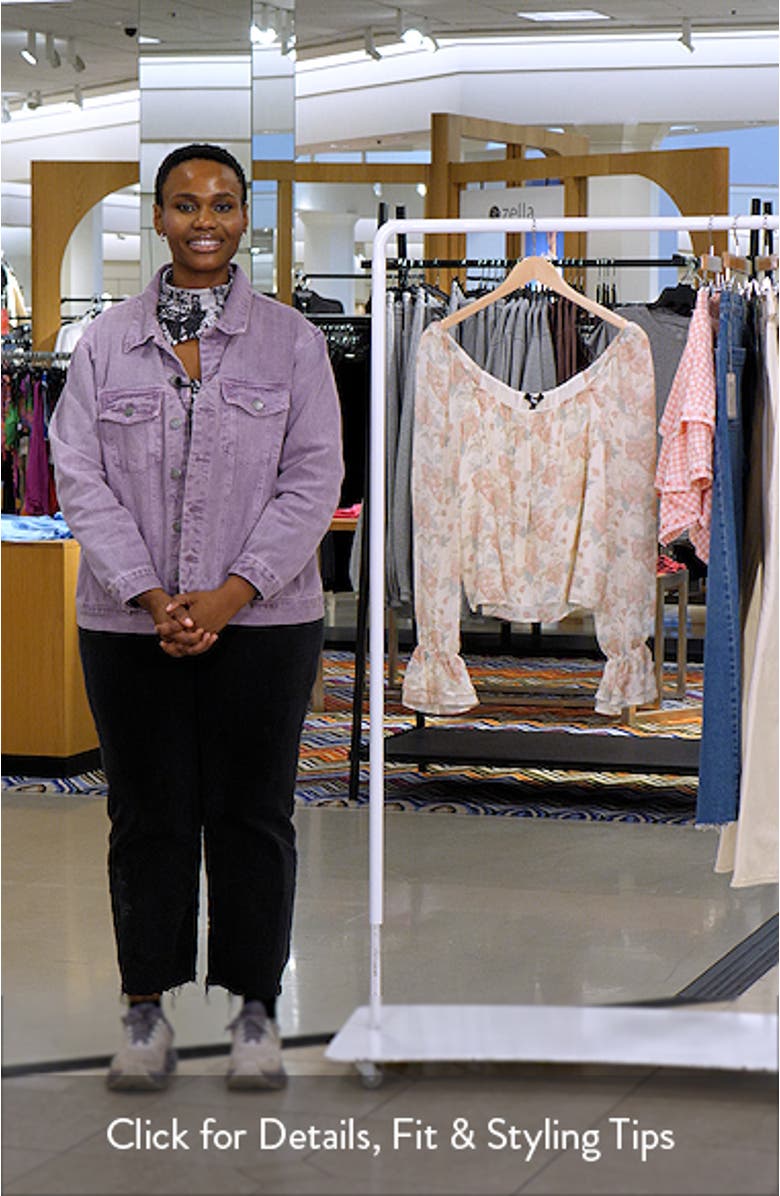 Lucila Floral Silk Top, sales video thumbnail