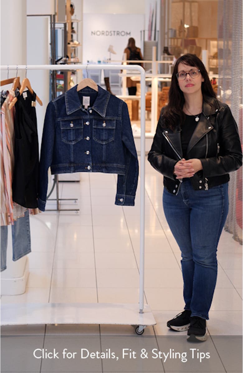 Lexie Crop Denim Jacket, sales video thumbnail