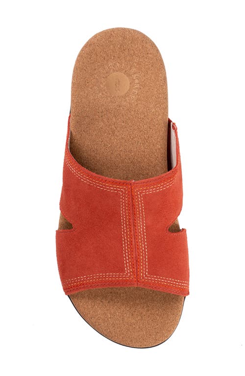 Revitalign Palmetto Slide Sandal In Rooibos Tea