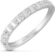 Bony Levy Kiera 18K White Gold Diamond Stackable Band Ring