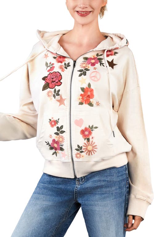 Billy T Cotton-blend Camp Happy Embellished Hoodie