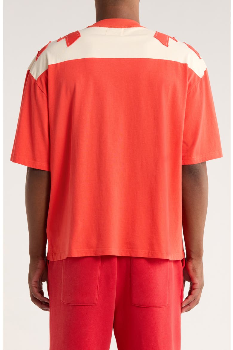 Yoke Colorblock Cotton T-Shirt, Alternate, color, RED