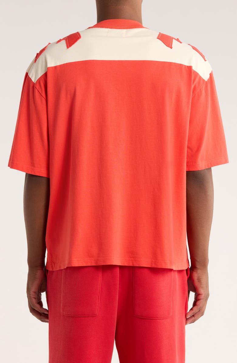 DIET STARTS MONDAY Yoke Colorblock Cotton T-Shirt, Alternate, color, Red