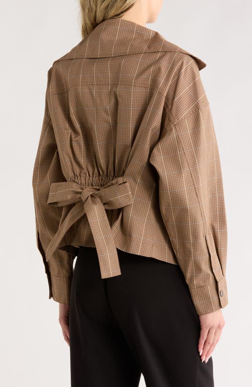 Theory Belted Cargo Jacket In Brown