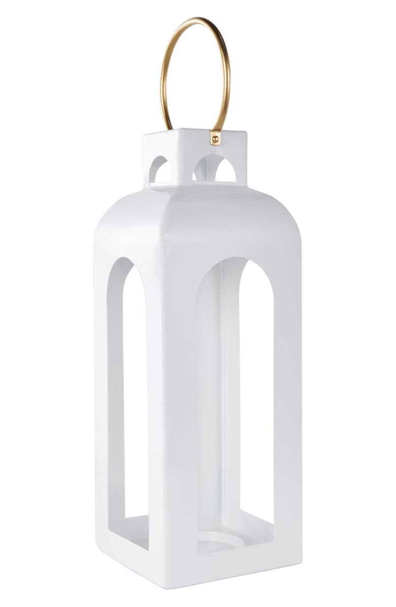 UMA Metal Candle Lantern, Alternate, color, White