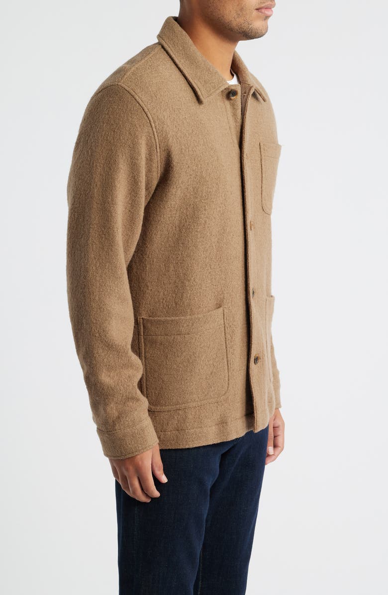 Rails Pascal Regular Fit Wool Blend Shirt Jacket, Alternate, color, Light Brown Boucle