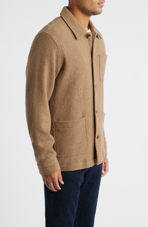 Rails Pascal Regular Fit Wool Blend Shirt Jacket In Brown