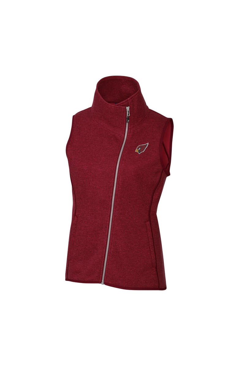 Cutter & Buck Women's Cutter & Buck Red Arizona Cardinals Mainsail Full-Zip Vest, Main, color, 